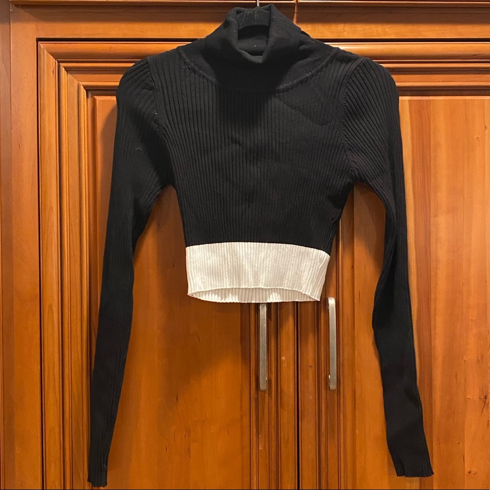 Naked Wardrobe Cropped Turtleneck